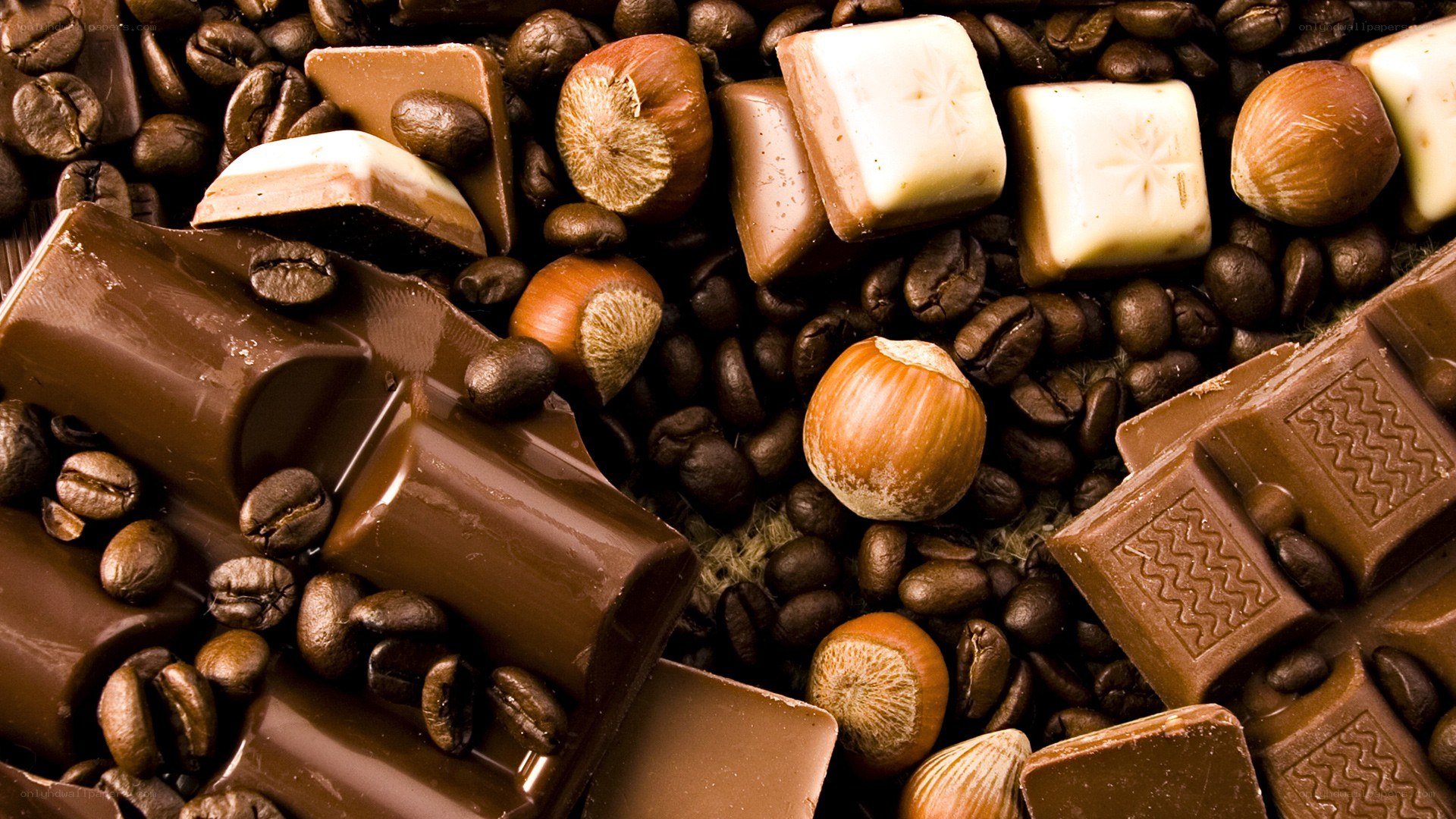 chocolate and coffee beans
