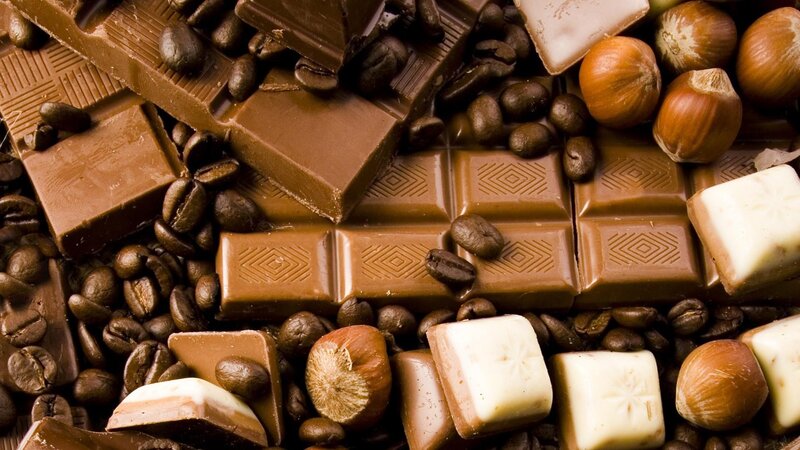 chocolate and coffee beans