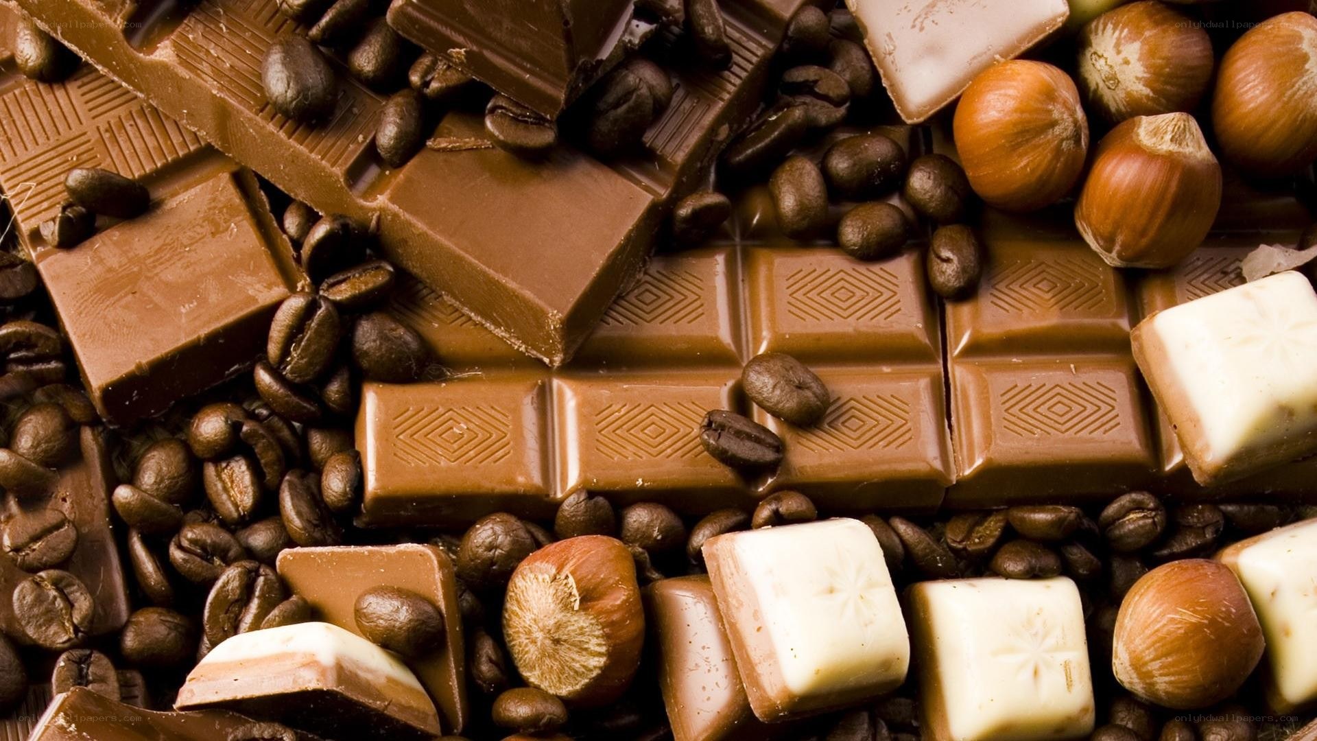 chocolate and coffee beans