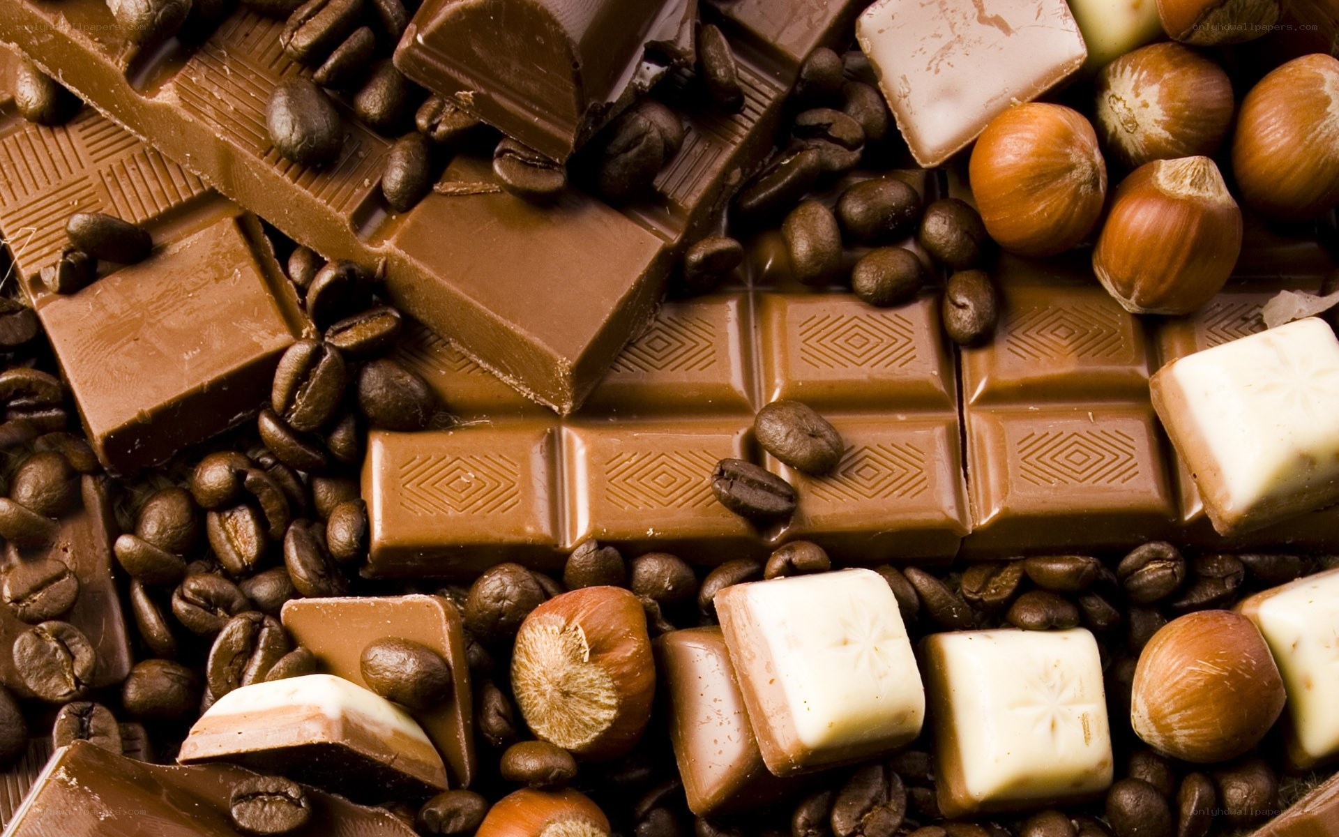 chocolate and coffee beans