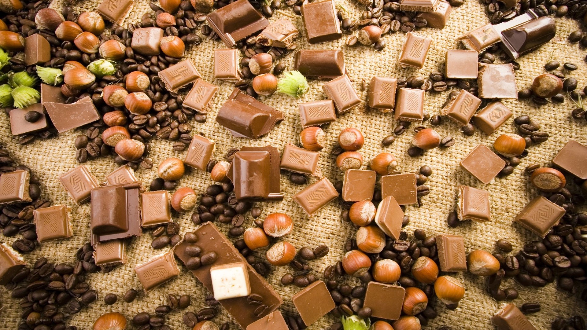 chocolate and coffee beans