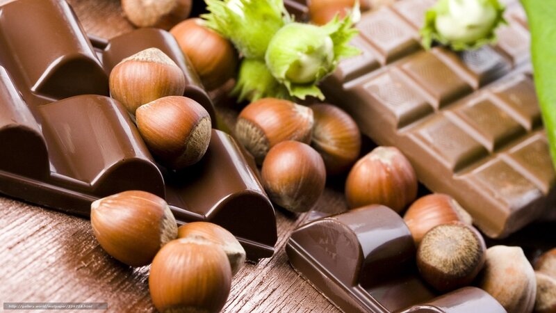 chocolate and hazelnuts