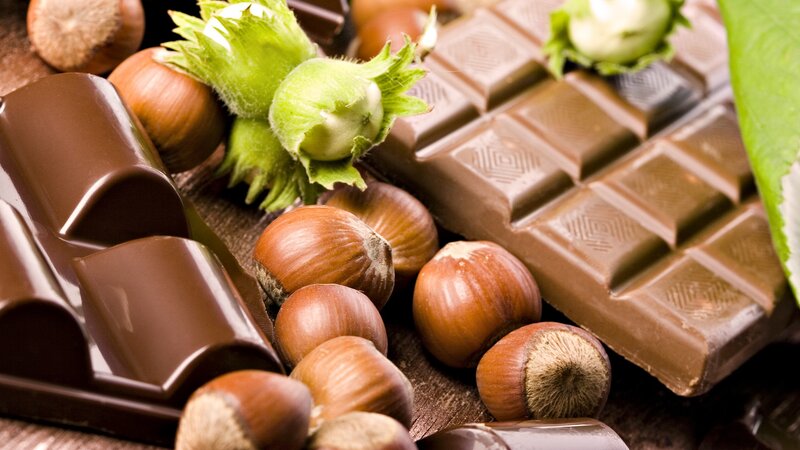chocolate and hazelnuts