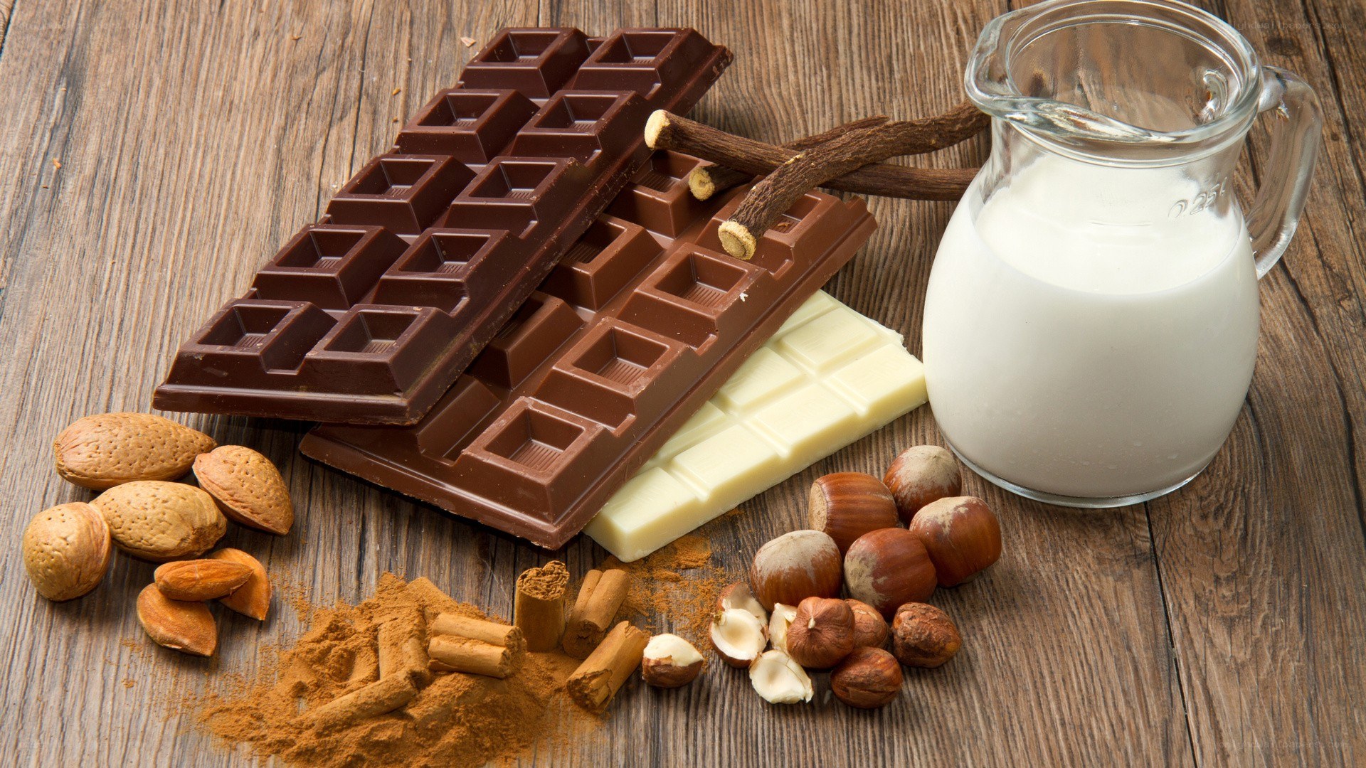 chocolate and nuts arrangement