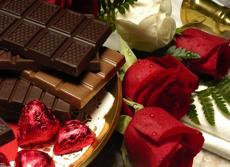 Chocolate and Roses — Red, Romantic
