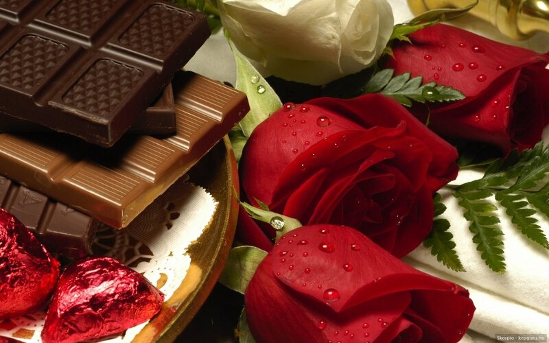 Chocolate and Roses — Red