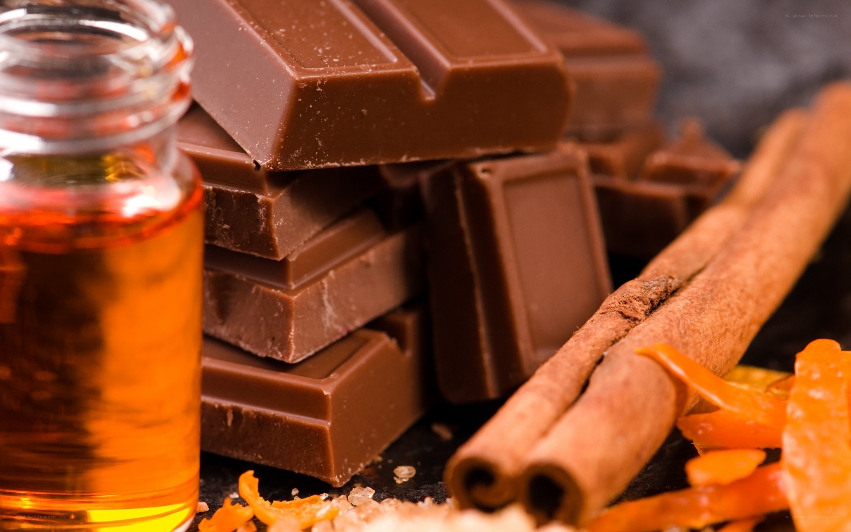 chocolate and spices arrangement
