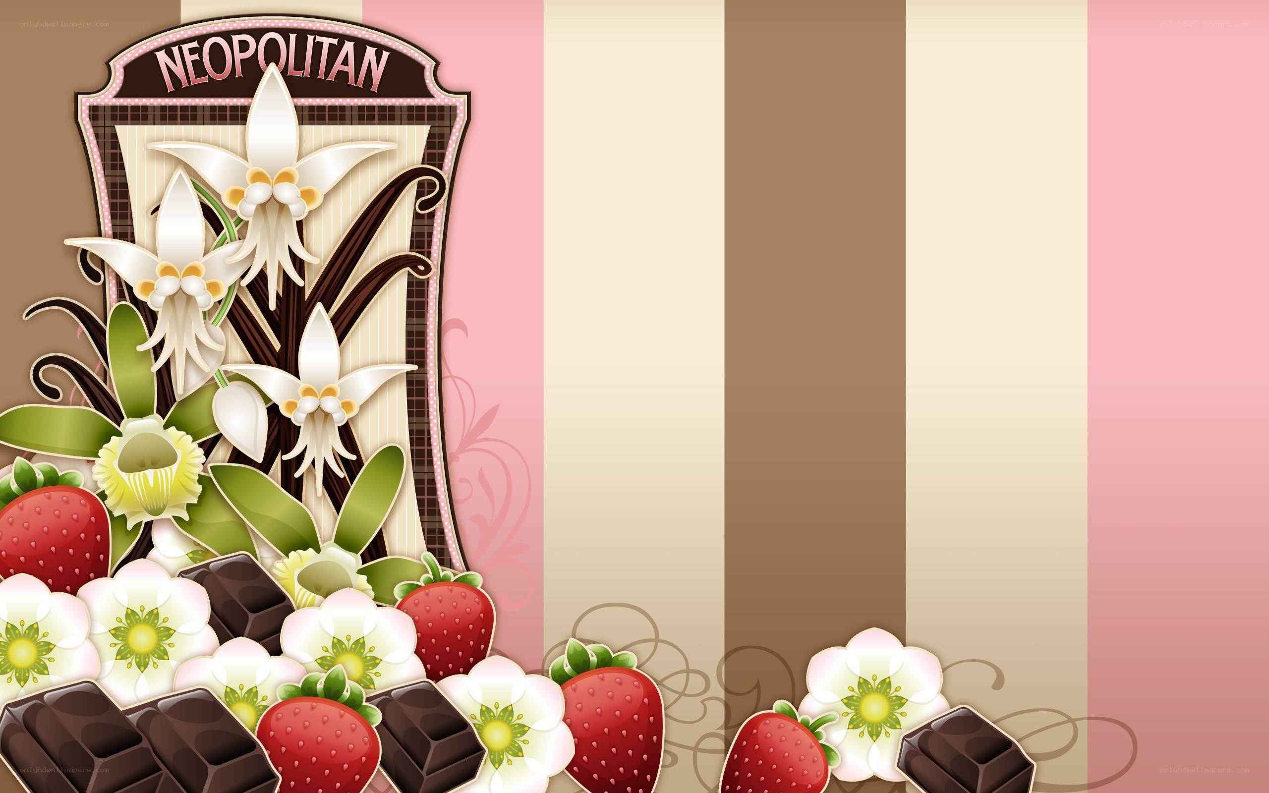 chocolate and strawberry design