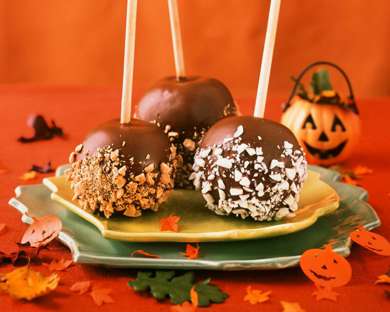 Chocolate Apples on Sticks
