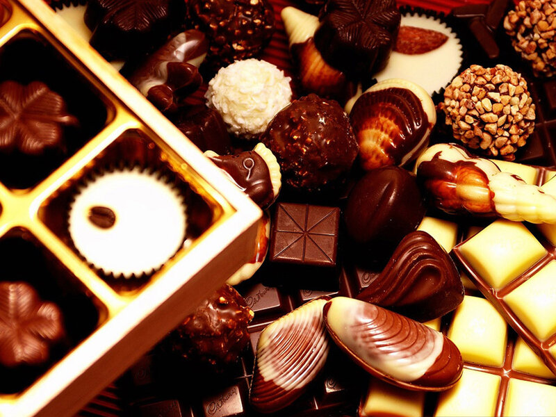 Chocolate Assortment — Brown, Indulgent, Photograph, Box