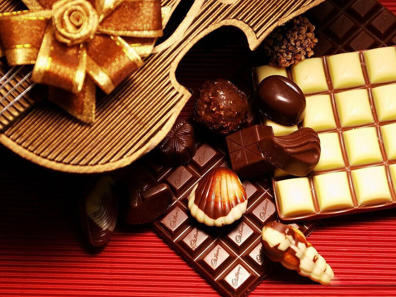Chocolate Assortment — Brown, Indulgent, Photograph, Chocolate Bar