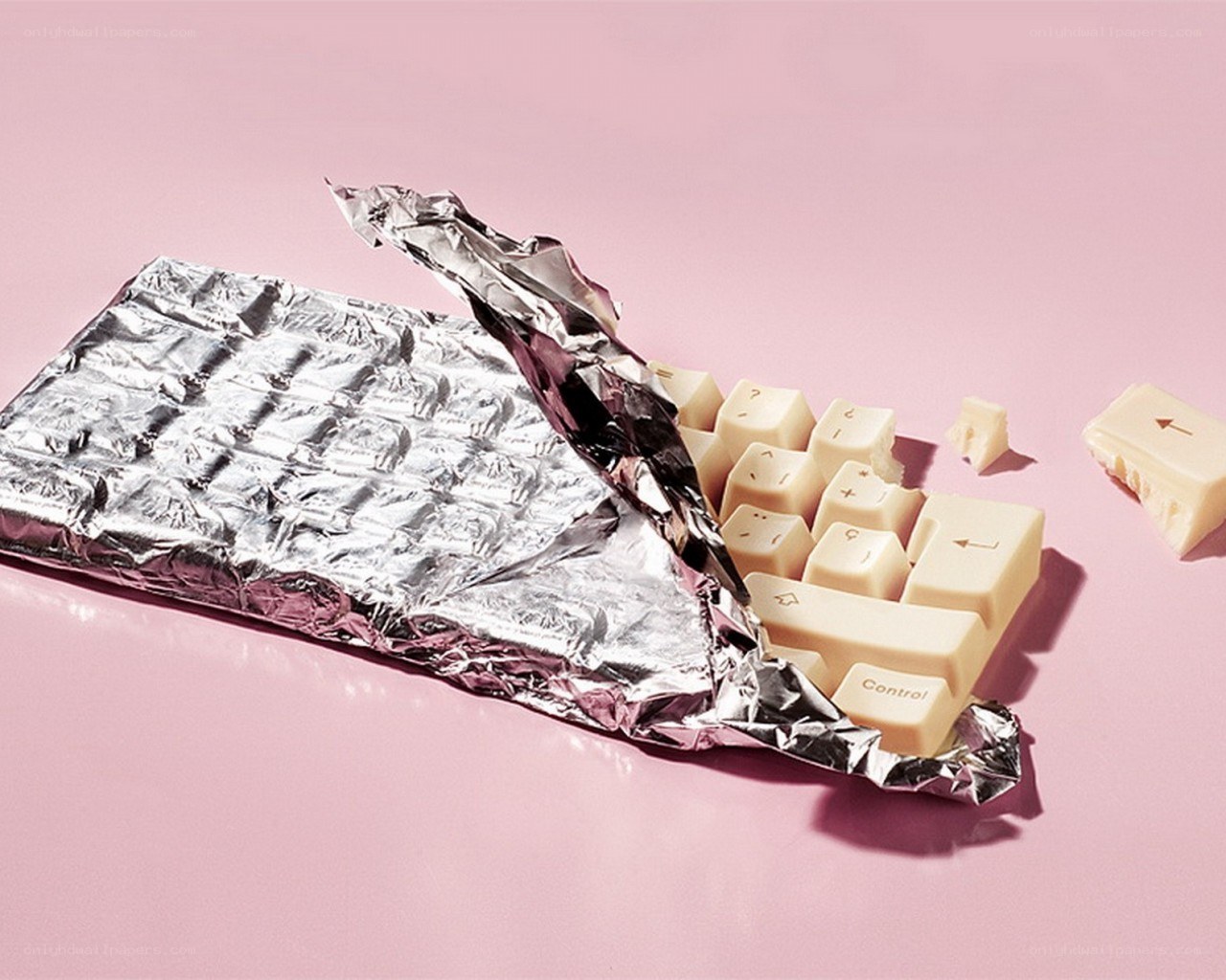 chocolate bar shaped like a keyboard