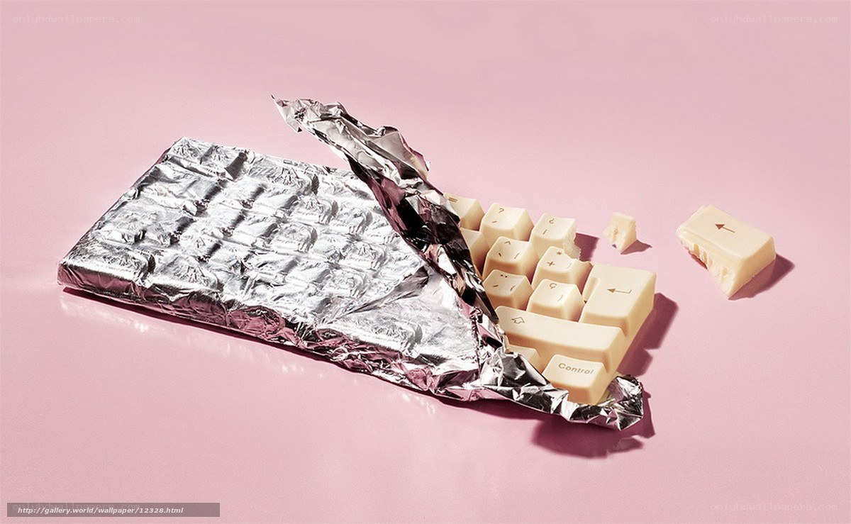 chocolate bar shaped like keyboard