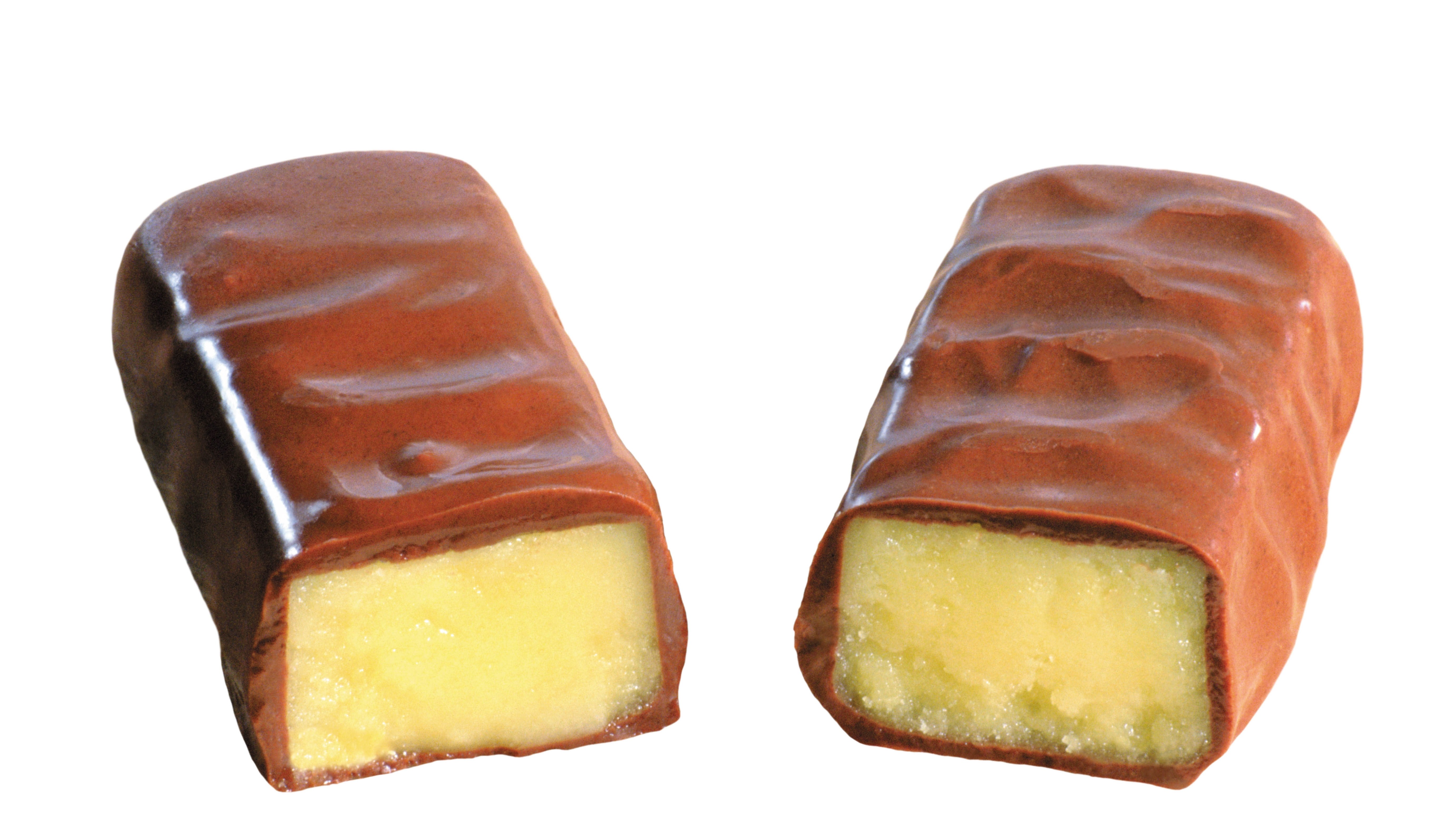chocolate bar with caramel filling
