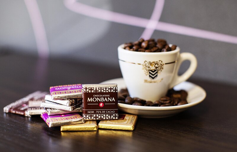 Chocolate Bars and Coffee Cup