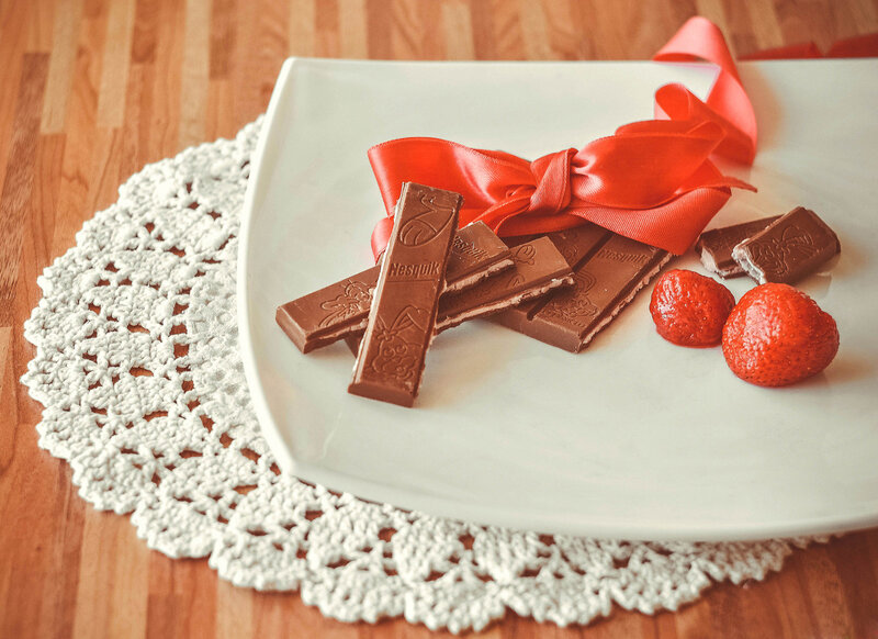 Chocolate Bars and Strawberries