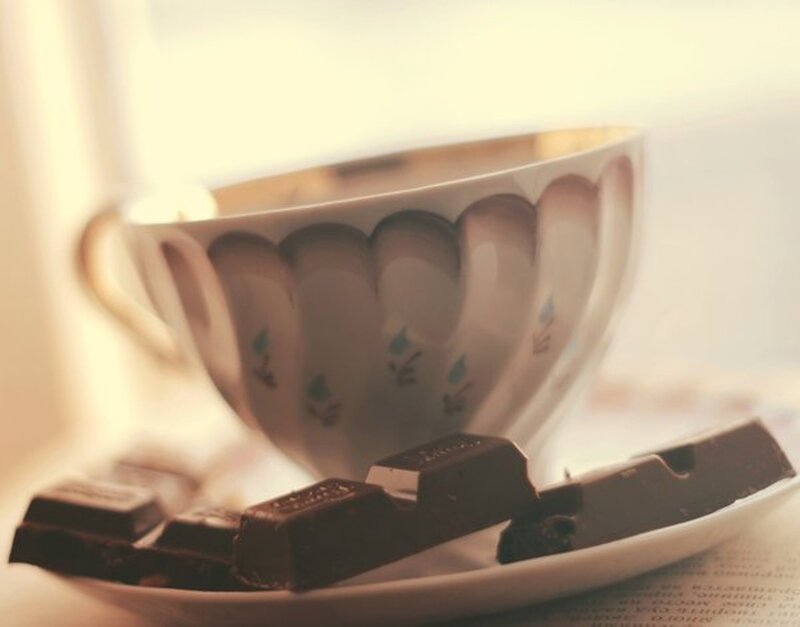Chocolate Bars on Saucer