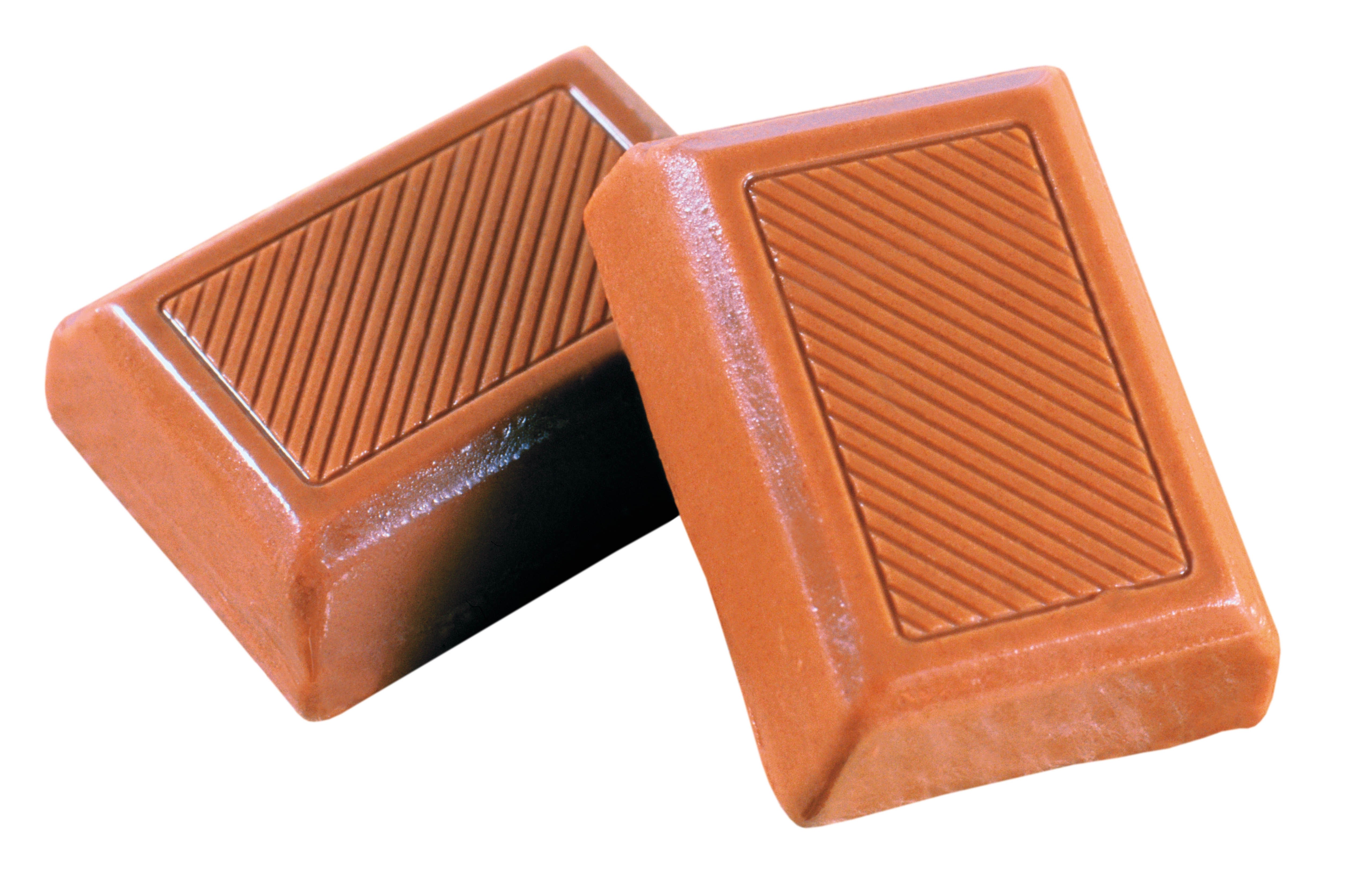 chocolate bars on white