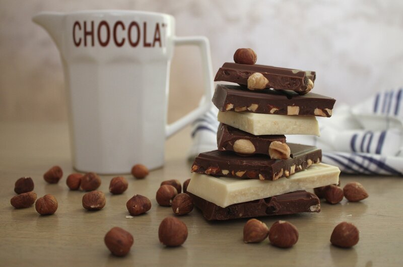Chocolate Bars with Hazelnuts
