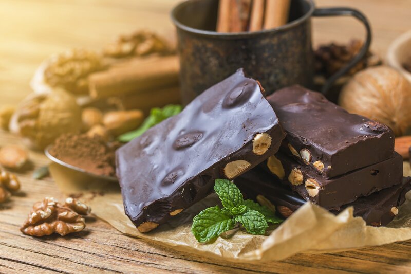 Chocolate Bars with Nuts