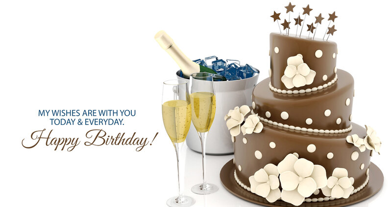 Chocolate Birthday Cake — Brown, Celebratory, 3d Render