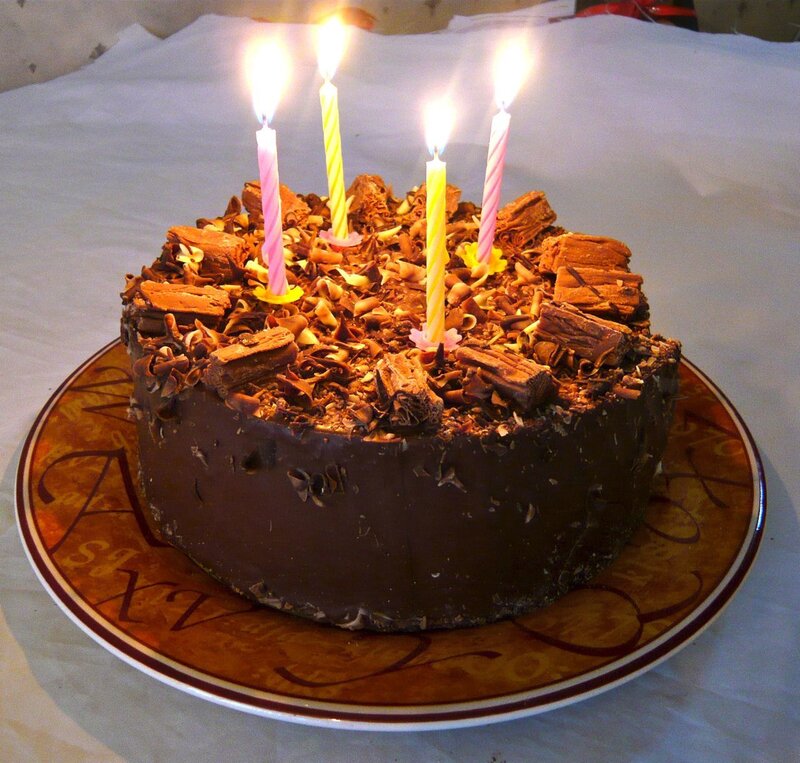 Chocolate Birthday Cake — Brown