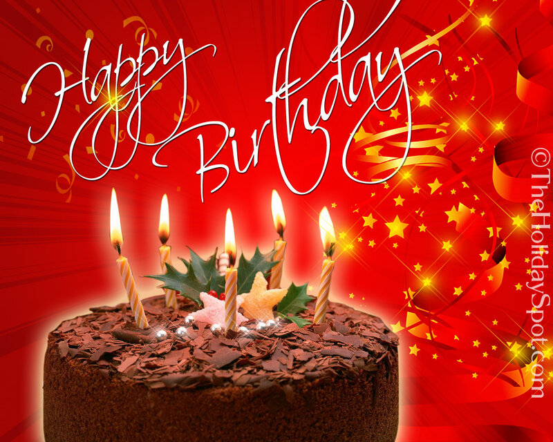 Chocolate Birthday Cake — Red