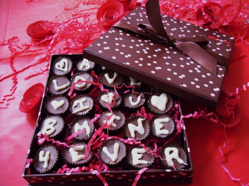 Chocolate Box with Candies — Red