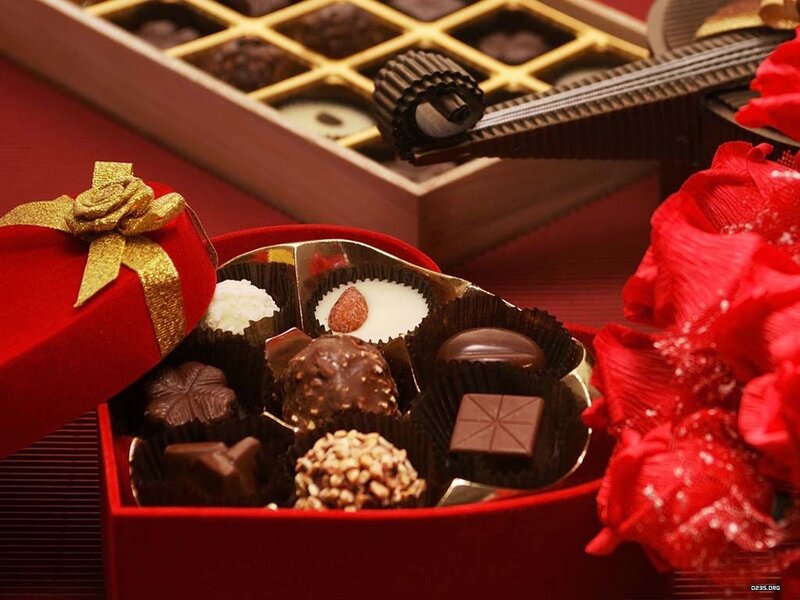 Chocolate Box with Candies