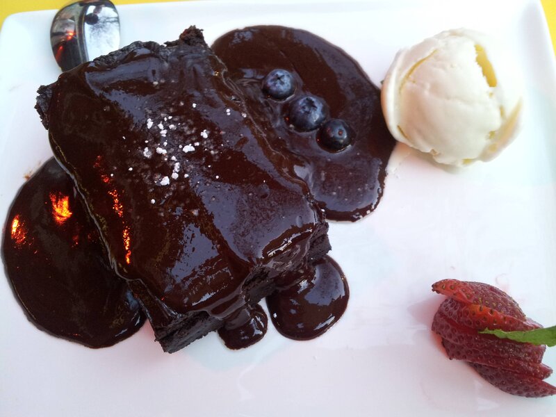 Chocolate Brownie Dessert — Brown, Appetizing, Afternoon