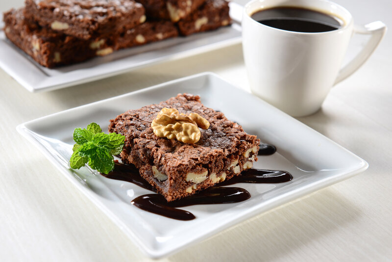 Chocolate Brownie Dessert — Brown, Calm