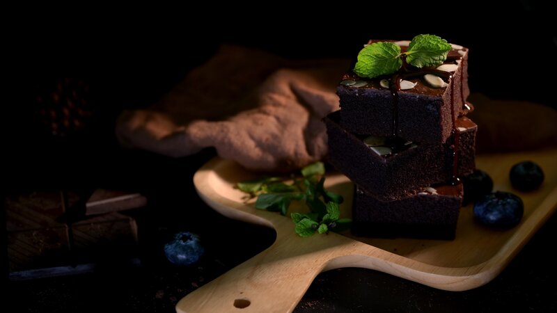 Chocolate Brownies on Board