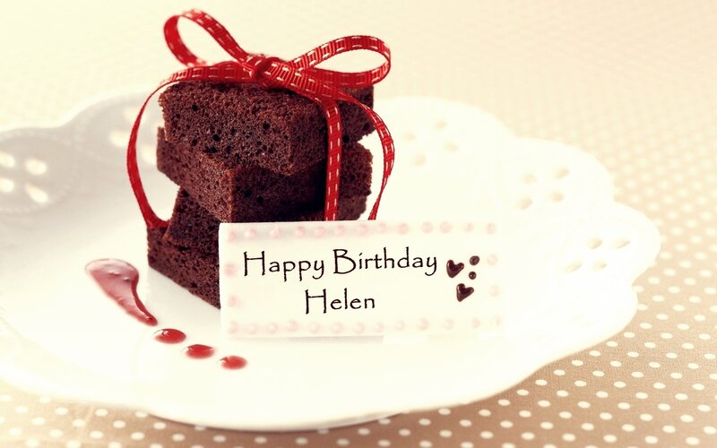 Chocolate Brownies on Plate — White
