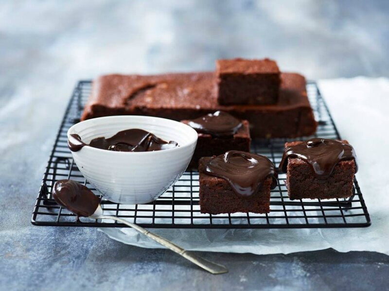 Chocolate Brownies on Rack