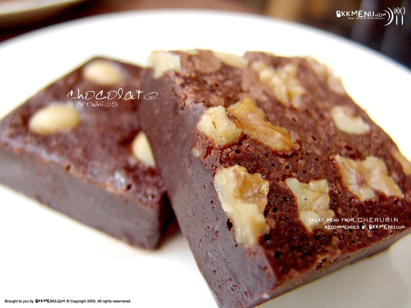 chocolate brownies with walnuts