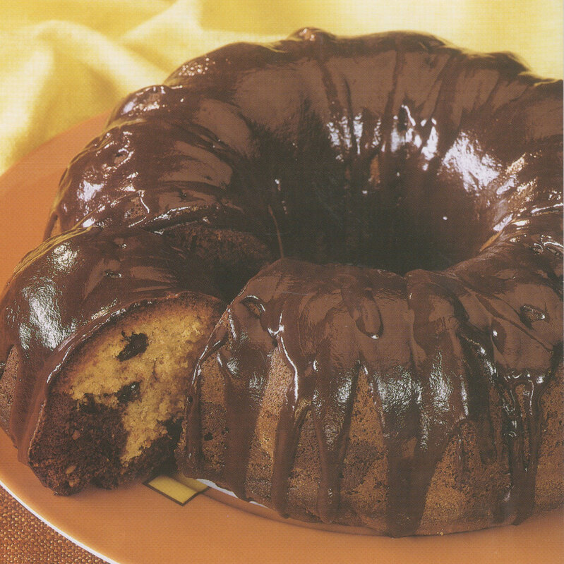 Chocolate Bundt Cake — Brown, Appetizing, Photograph, Plate