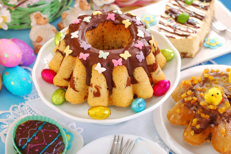 Chocolate Bundt Cake — Brown, Festive