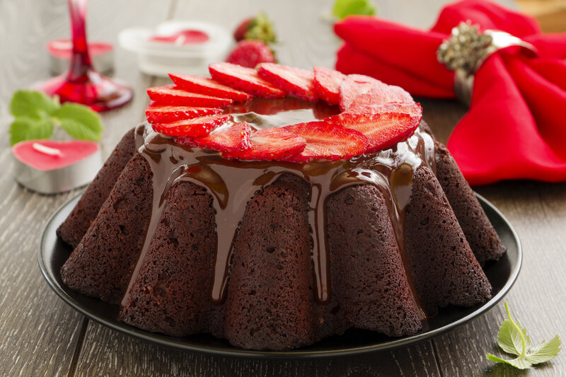 Chocolate Bundt Cake — Brown, Indulgent, Photograph
