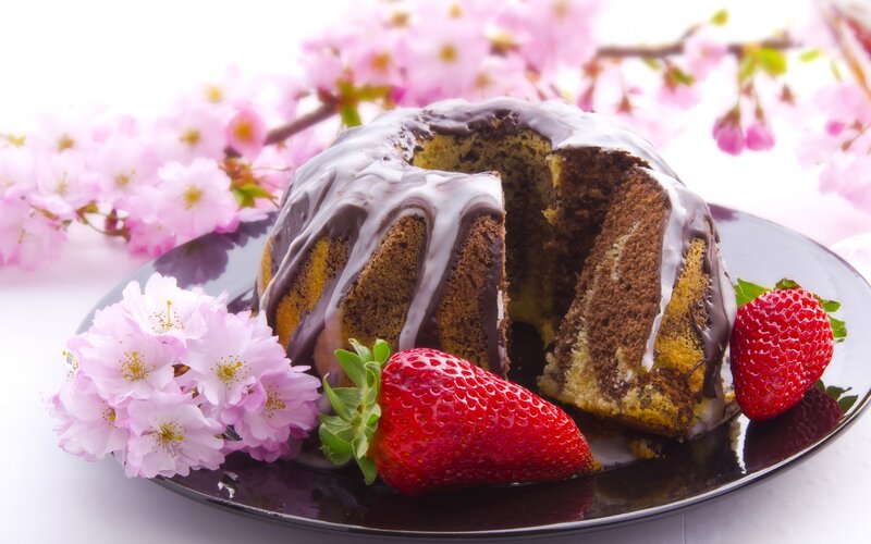 Chocolate Bundt Cake — Brown, Serene, Spring