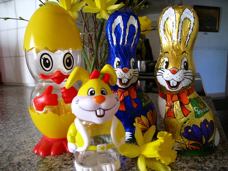 Chocolate Bunnies and Duck