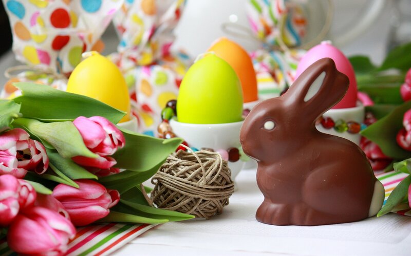 Chocolate Bunny Figurine