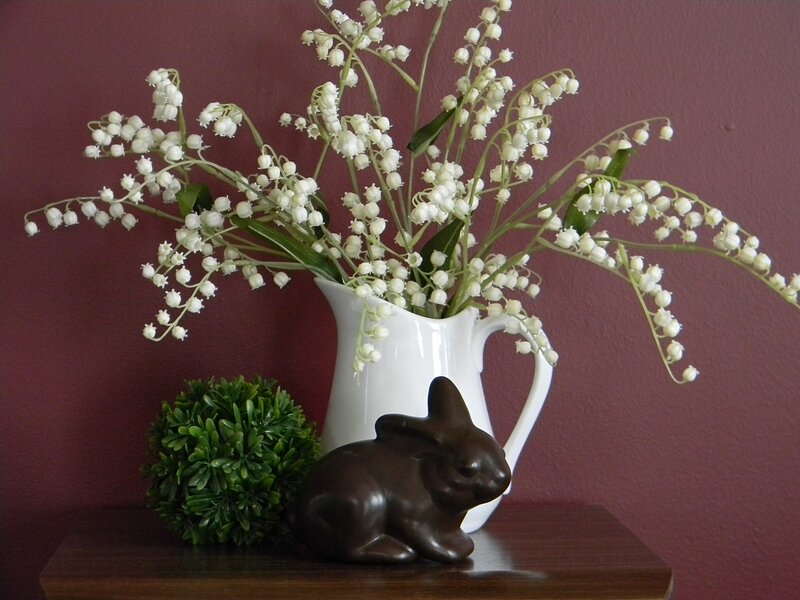 Chocolate Bunny with Flowers
