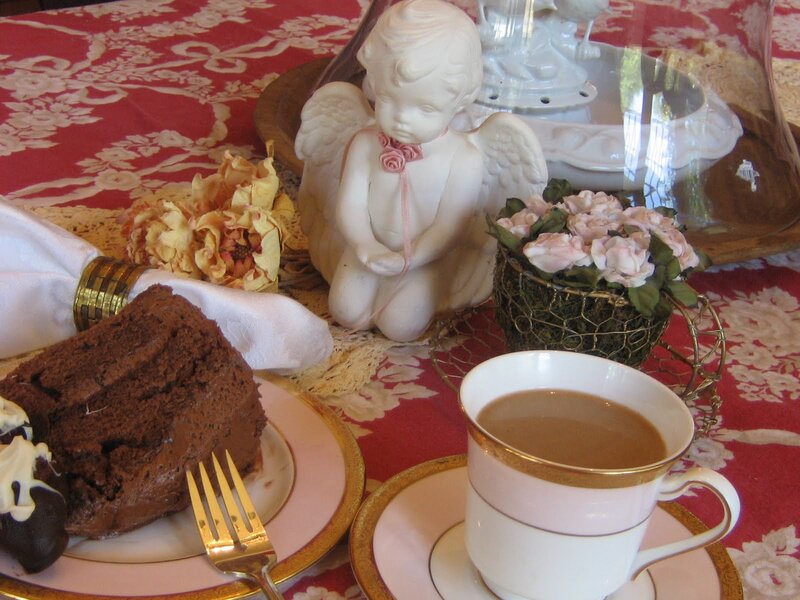 Chocolate Cake and Tea