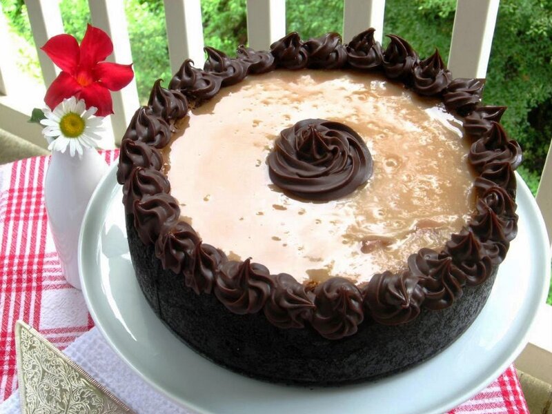 Chocolate Cake on Plate — Brown, Calm