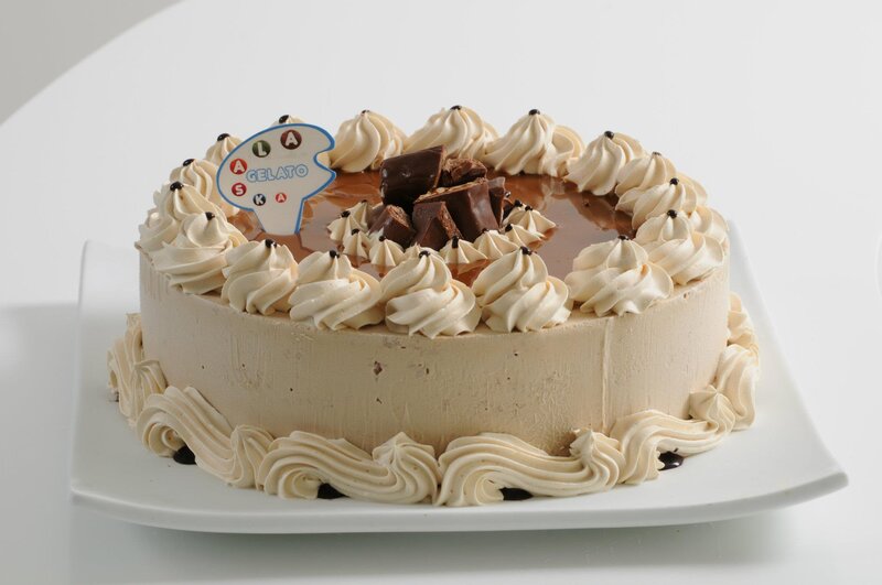 Chocolate Cake on Plate — White