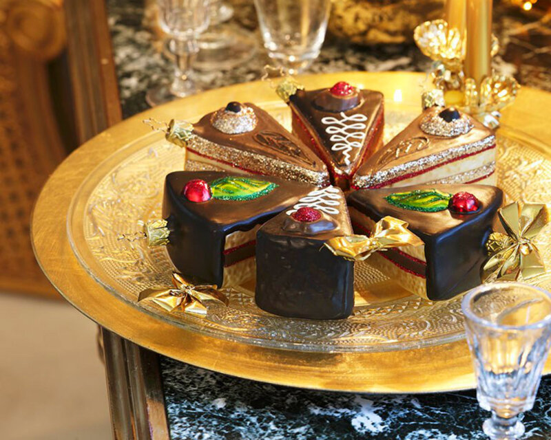 Chocolate Cake Ornaments