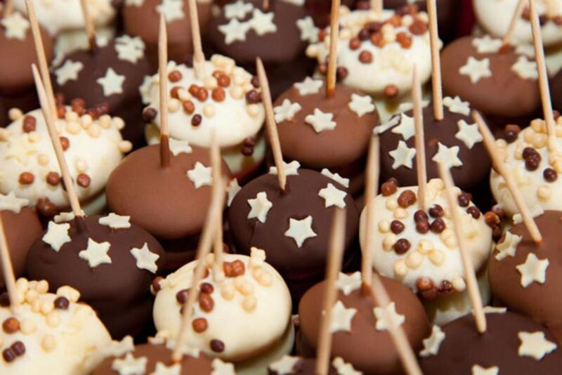 Chocolate Cake Pops — Brown, Festive