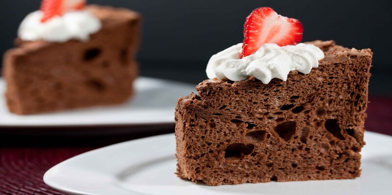 Chocolate Cake Slice — Brown, Appetizing