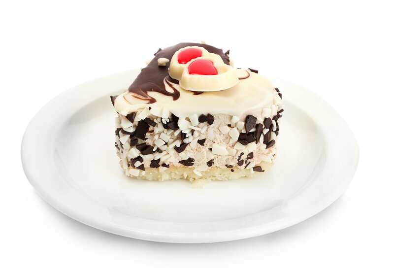 chocolate cake slice