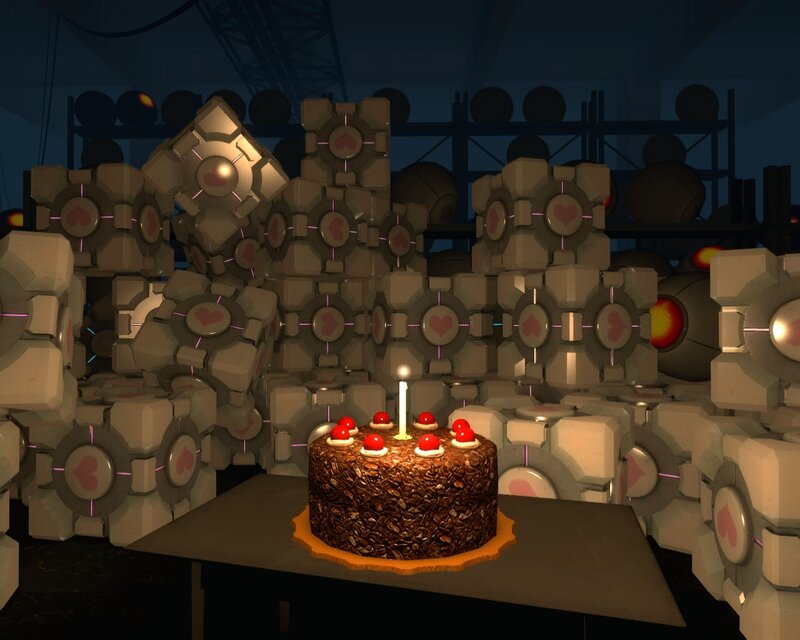 Chocolate Cake with Candles — Brown, Calm